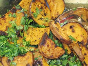 Grilled Sweet Potatoes with Cilantro & Lime